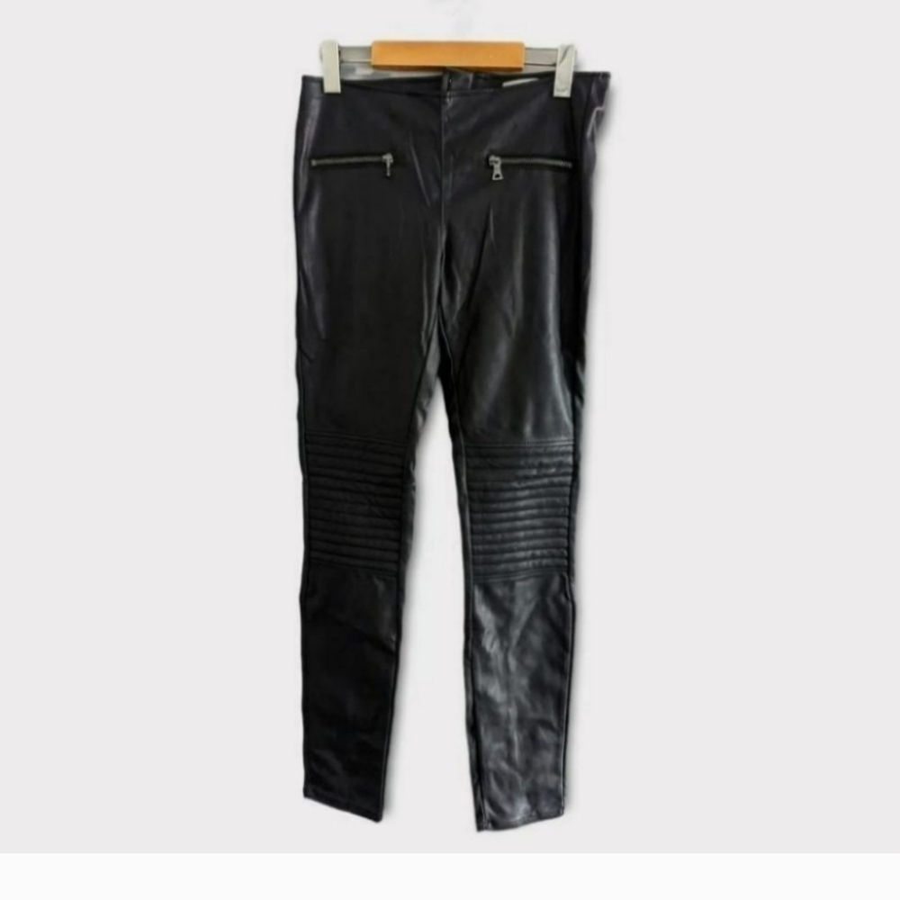 Noisy May Faux Leather moto style super skinny pants  Small